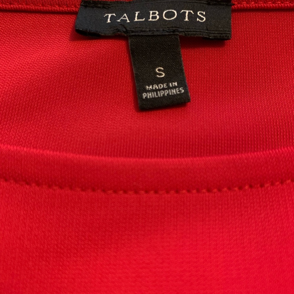 Talbots Red Dress Size S - Picture 5 of 6